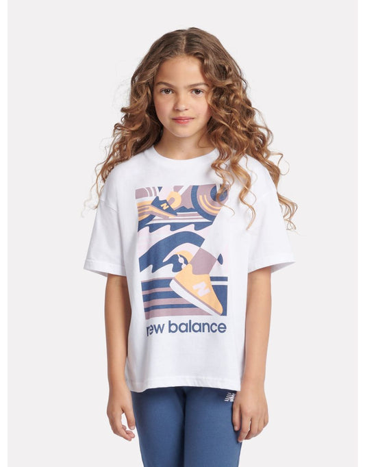 Camiseta gráfica Greatest Hits para meninas em branco