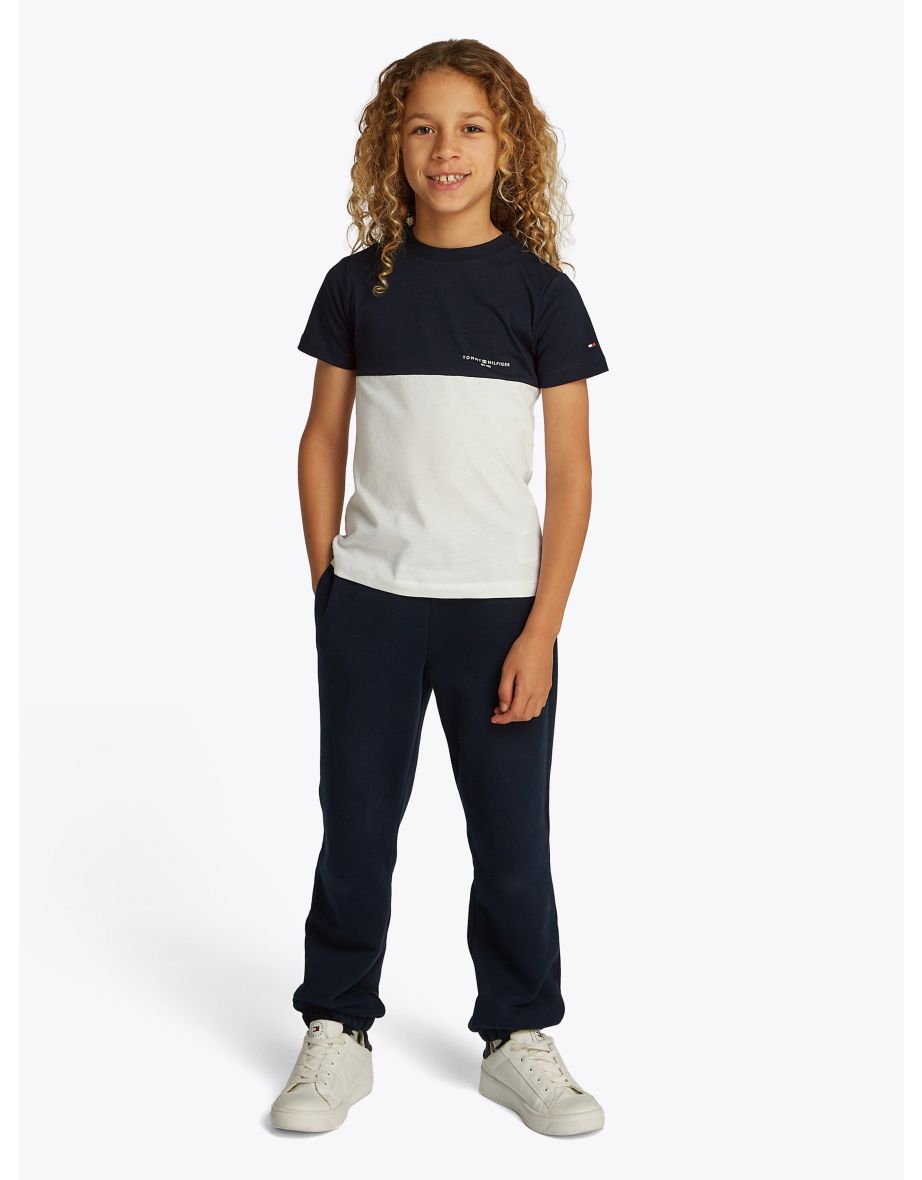 Camiseta Colorblock para meninos em azul-marinho