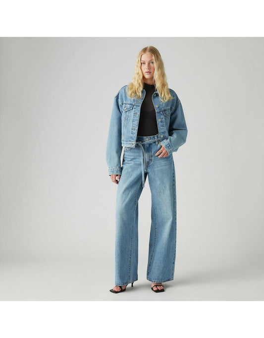 Jeans a gamba larga