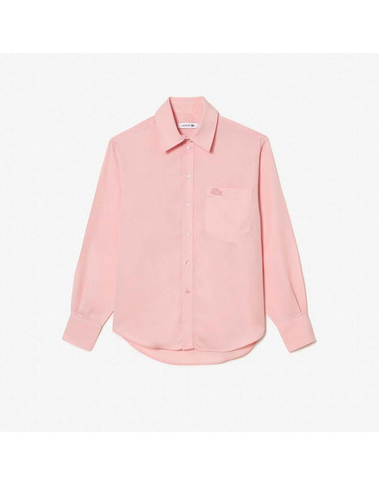 Camicia Lacoste Flowing Oversize Lyocell Donna - Rosa