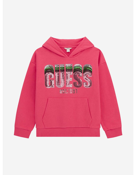 Sudadera con Logotipo para Niña en Rosa