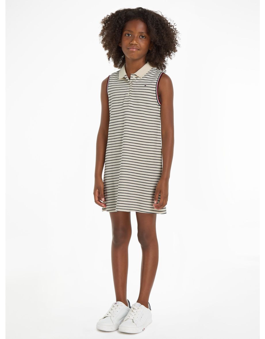 Vestido polo clássico multicolorido para meninas