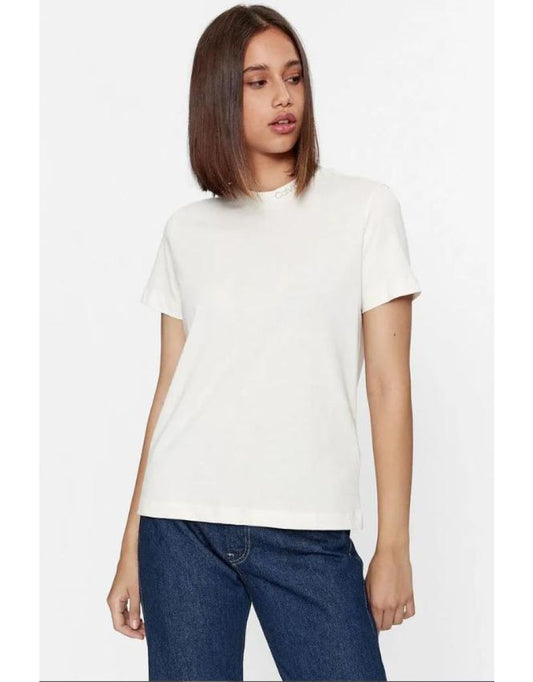 Calvin Klein - Top con scollo ricamato - Taglia Small