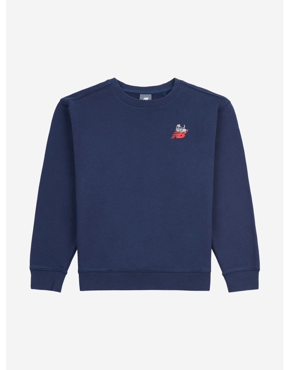 Felpa Sneaker Guy da bambino di New Balance in blu