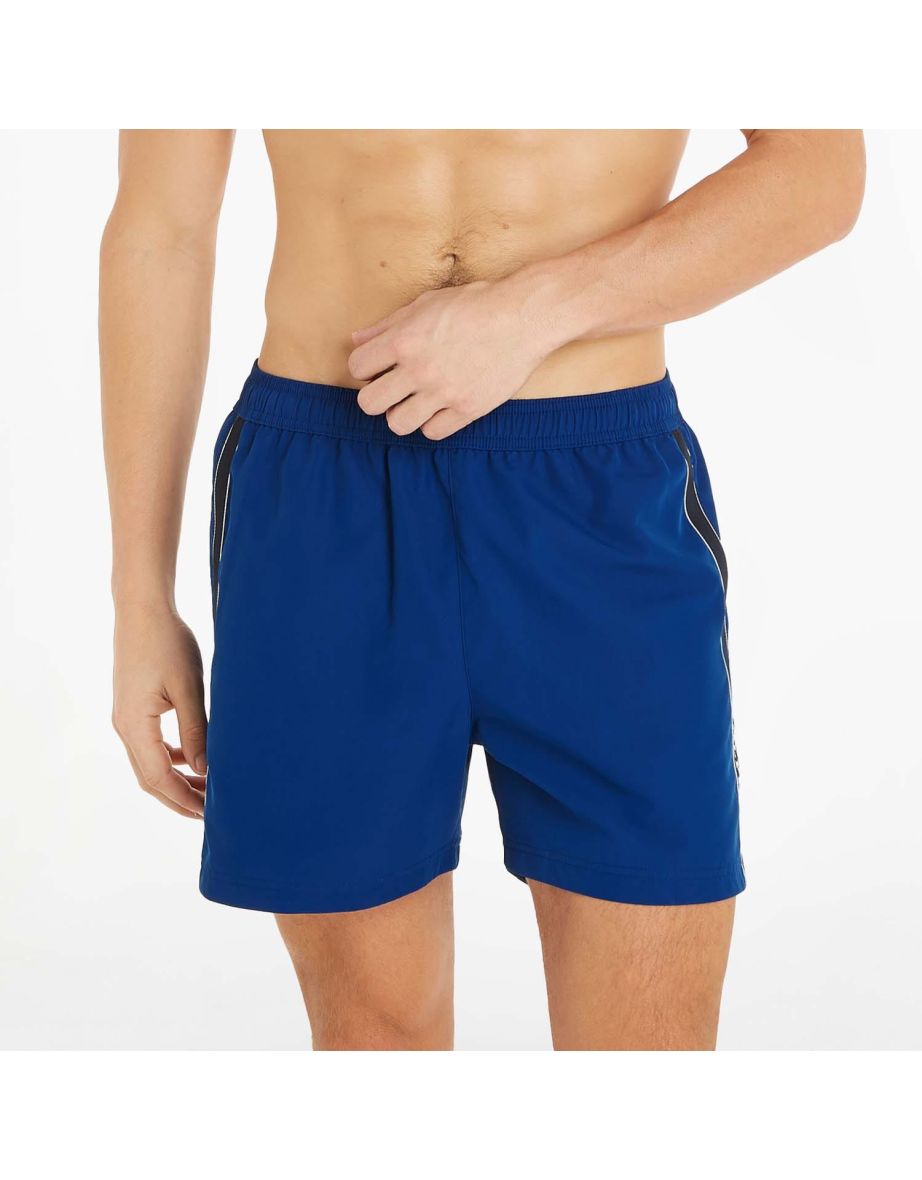 Shorts masculinos Tommy Hilfiger Medium Drawstring Tape Swim - Azul
