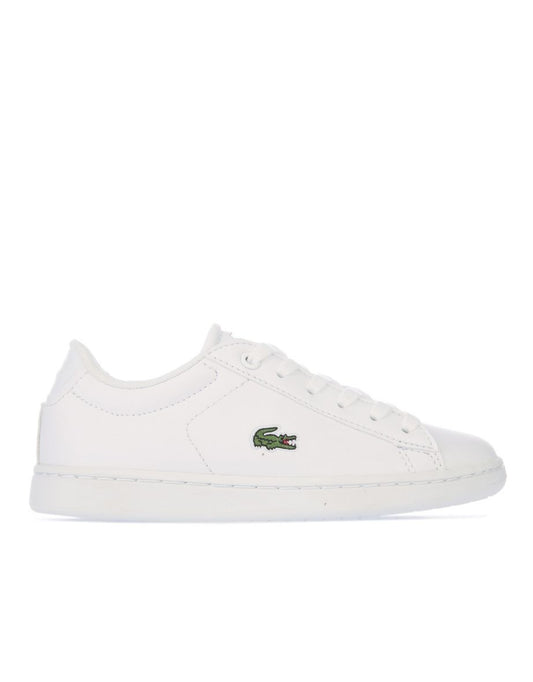 Tênis Lacoste Carnaby Evo Infantil para Menino em Branco