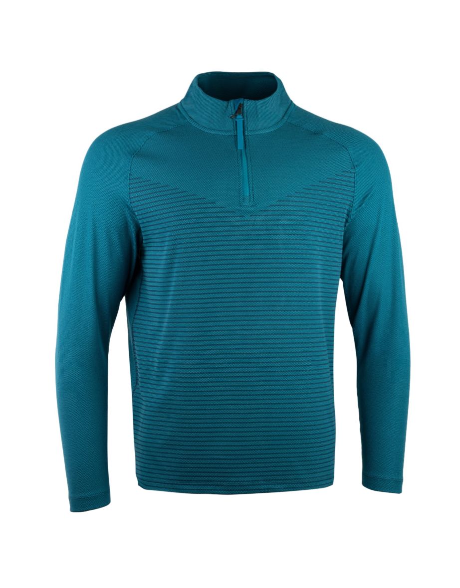 Top Nike Vapor Half-Zip Uomo - Bright Spruce/Blu Ossidiana/Nero