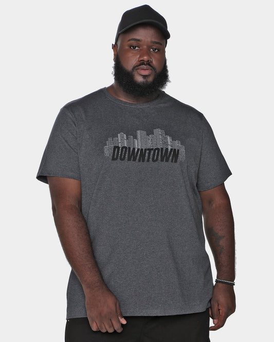 Men's Plus Size Short Sleeve Downtown Gray T-Shirt by Allman for Riachuelo