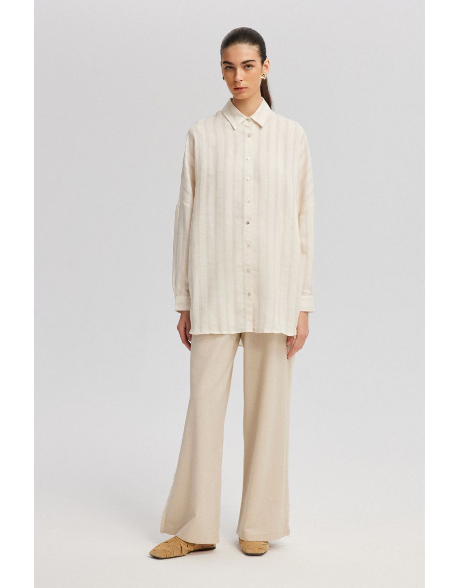 Camicia in misto lino