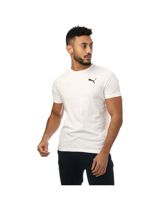 Maglietta Puma Essentials Small Logo Uomo - Bianco