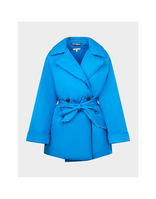 Trench imbottito blu da donna di Tommy Hilfiger