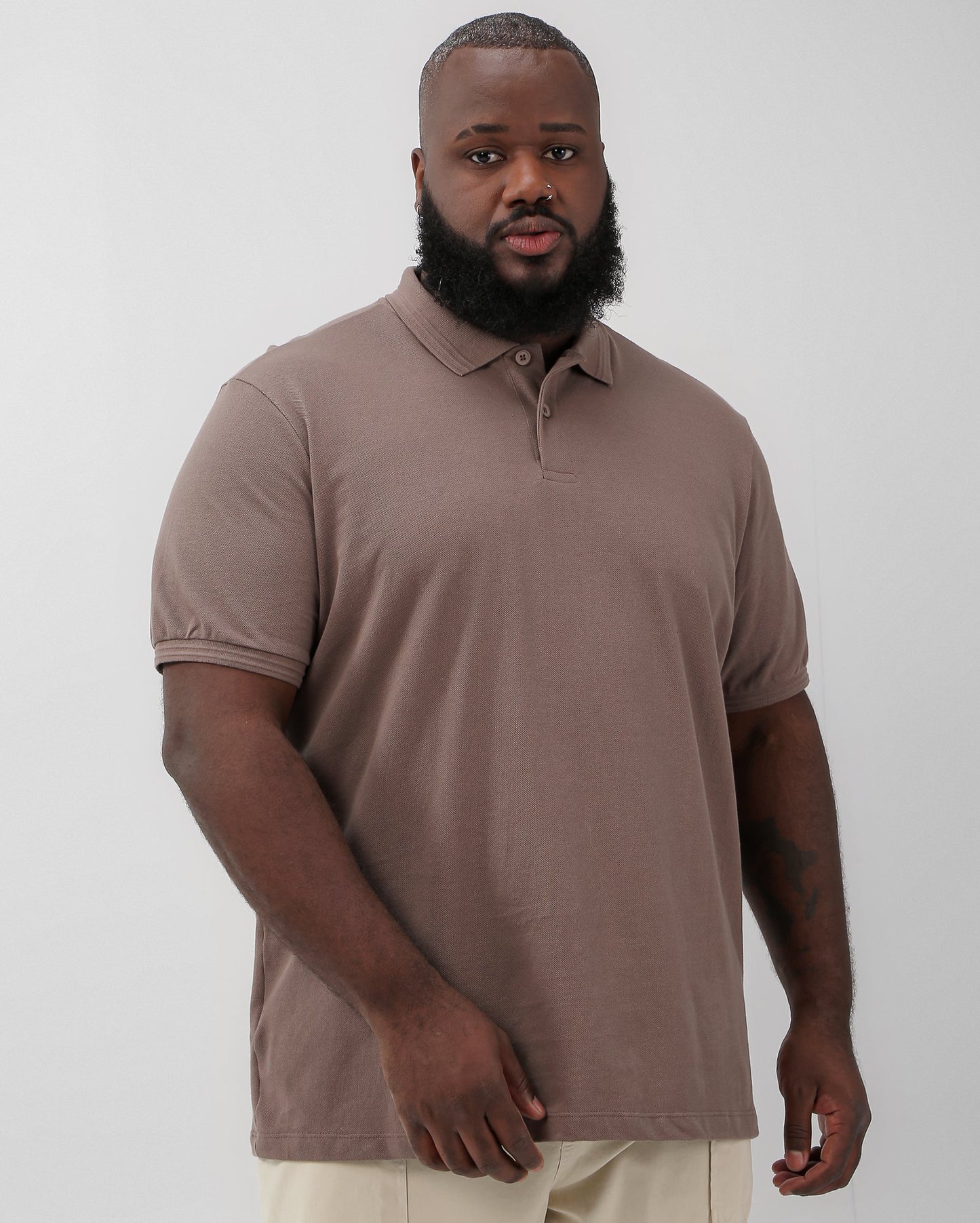 Men's Plus Size Brown Polo Shirt | Original Plus by Riachuelo