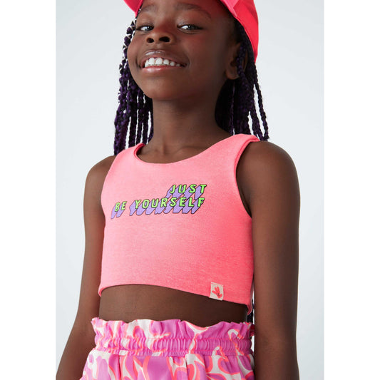 Top neon da bambina