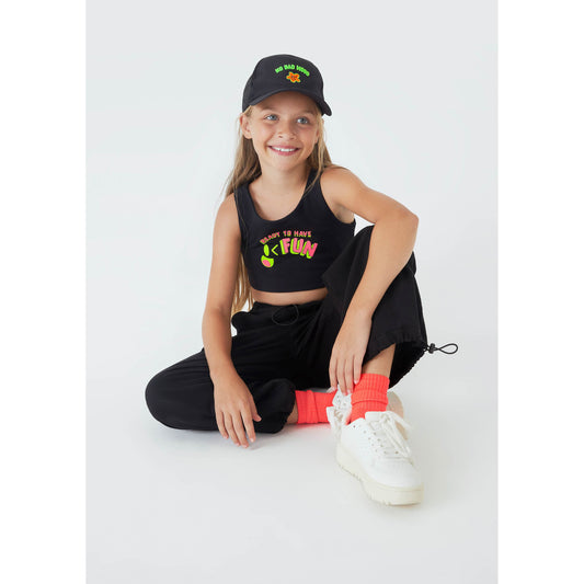 Top neon da bambina