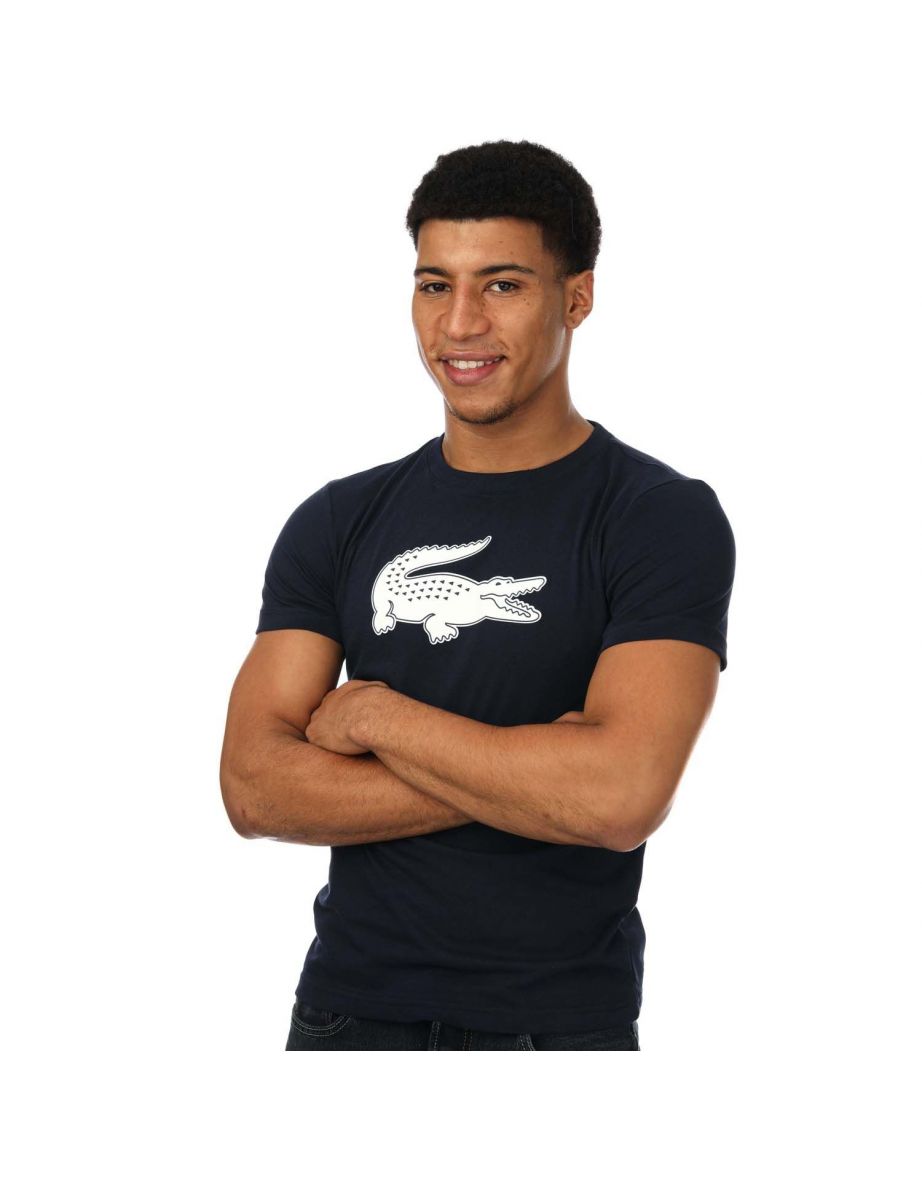 Men's Lacoste Blue 3D Print T-Shirt
