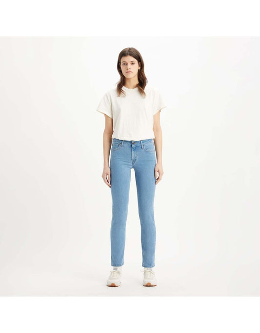 Jeans Levi's 712 Slim Fit Snatched da donna in blu