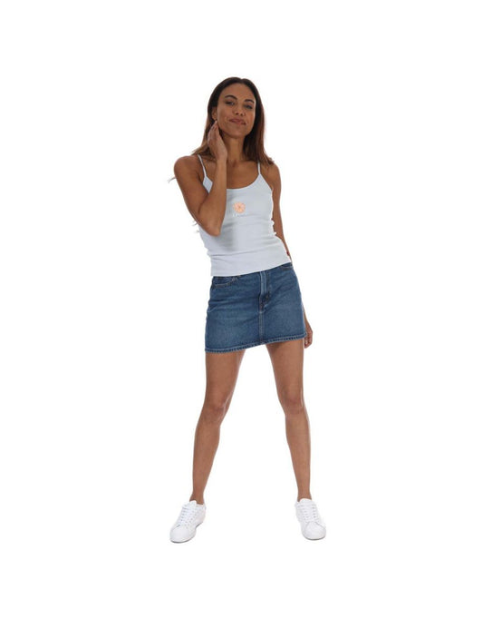 Minigonna Levi's 70s a vita alta da donna in blu