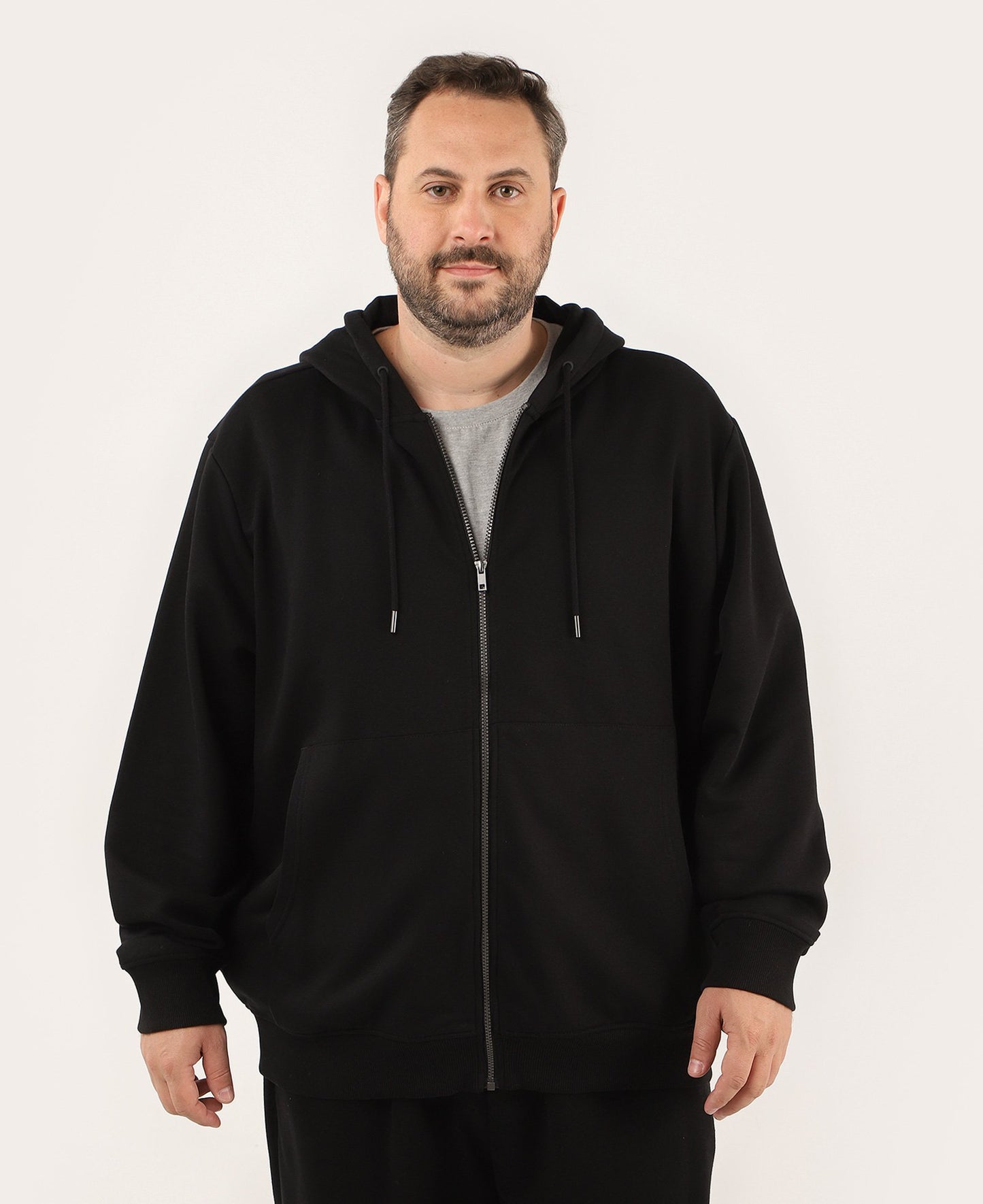 Moletom com capuz plus size masculino - Preto | Original Plus da Riachuelo