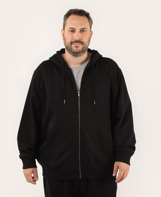 Moletom com capuz plus size masculino - Preto | Original Plus da Riachuelo