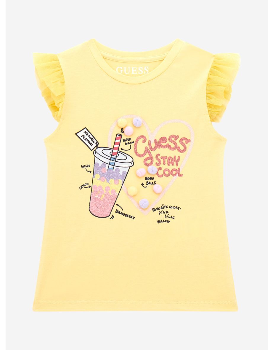 Camiseta amarilla Stay Cool para niña