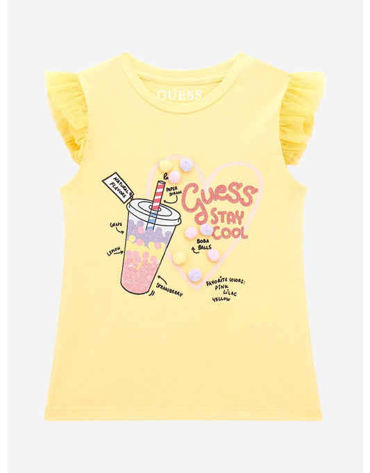 Camiseta amarilla Stay Cool para niña