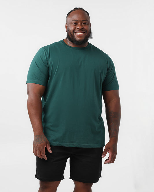 Camiseta verde sólida plus size masculina Original Plus da Riachuelo