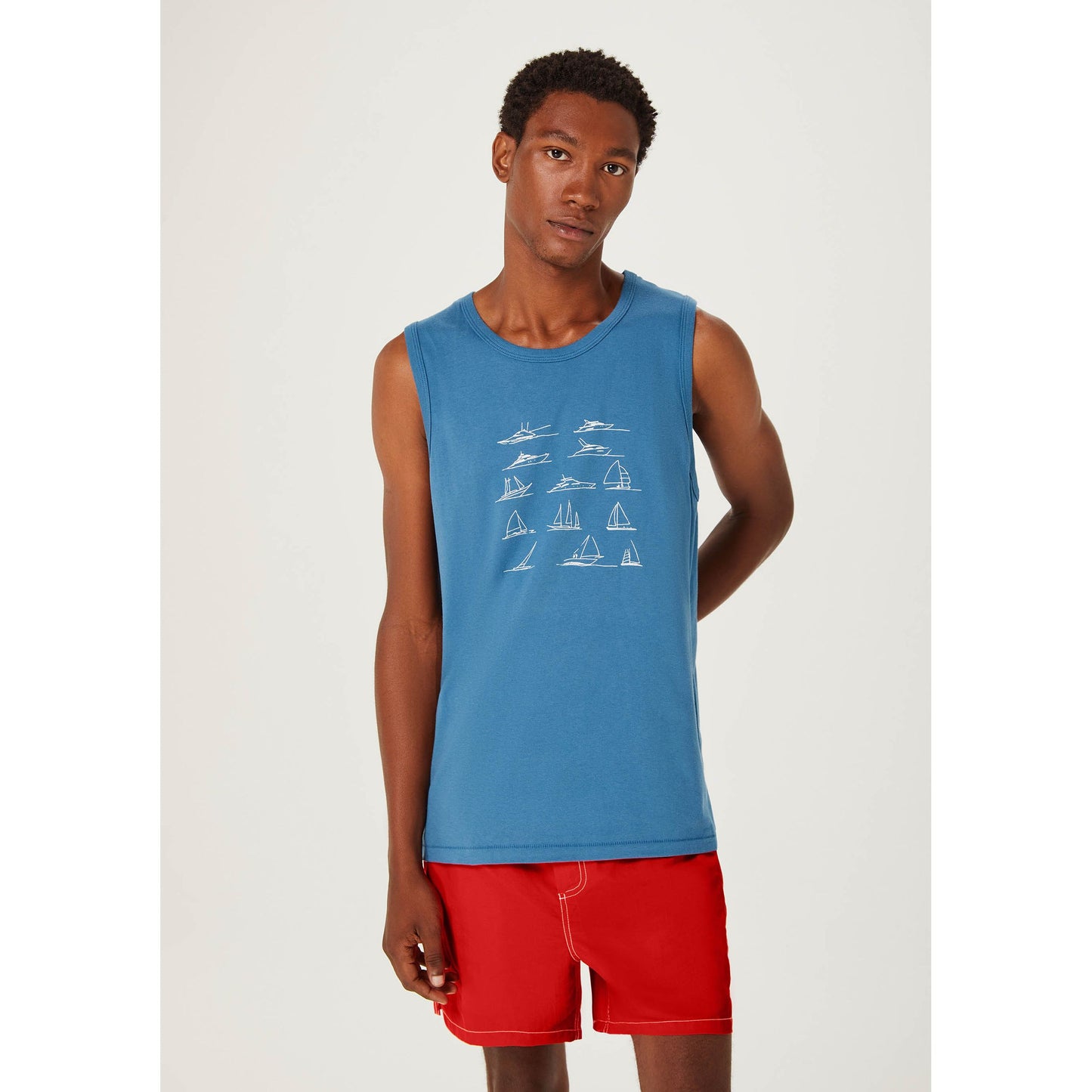 Canotta Basic stampata da uomo