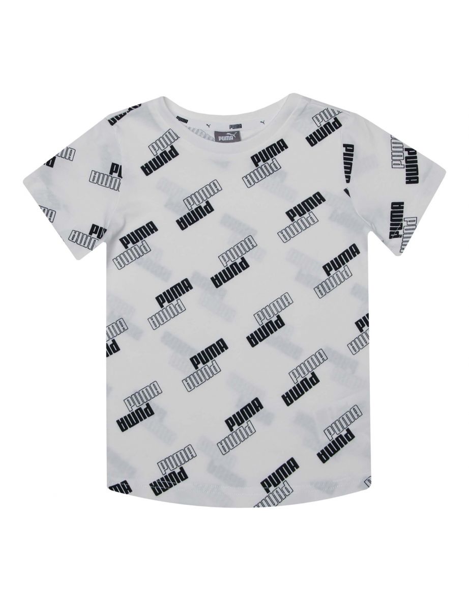 Maglietta Puma Power Bambino in Bianco