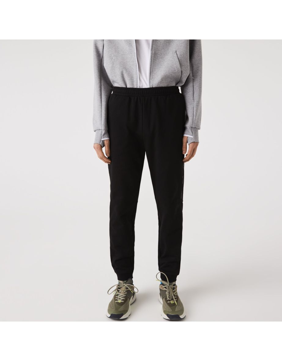 Pantaloni da corsa Lacoste neri da uomo