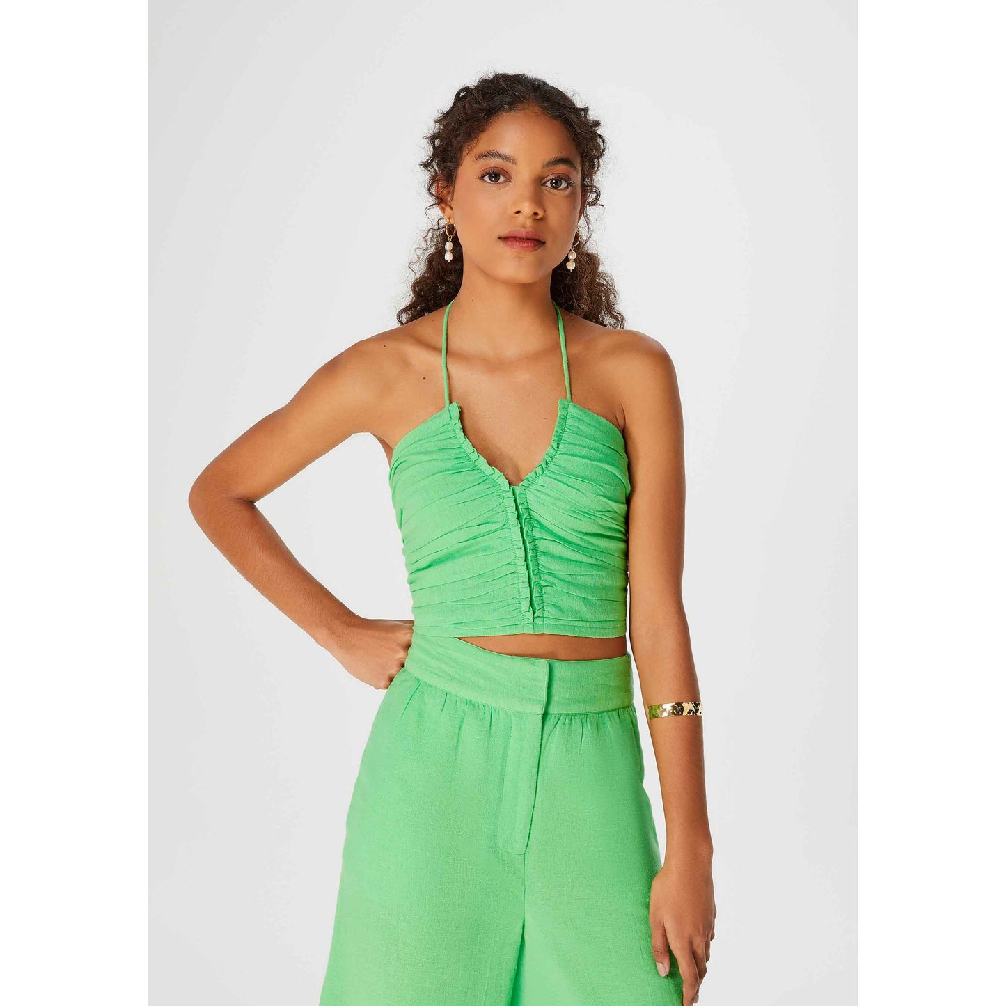 Crop Top Cuello Halter