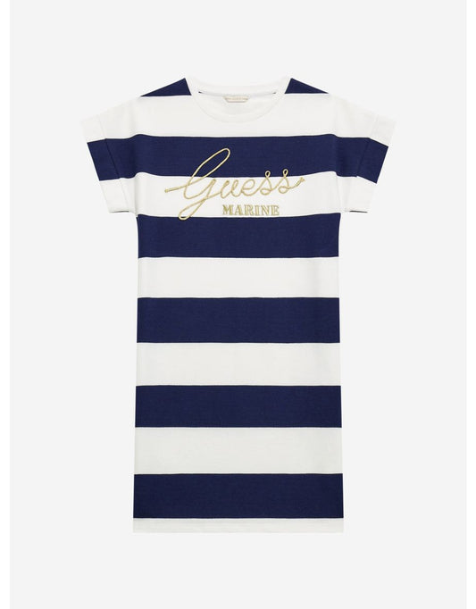 Vestito a righe da bambina in stile marinaro
