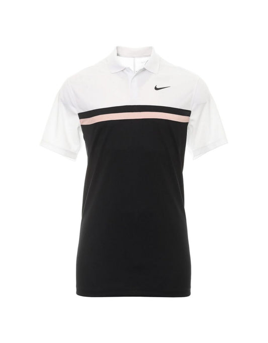 Polo Nike Victory Color Block Dri-FIT Uomo - Bianco/Nero/Arancione Artico