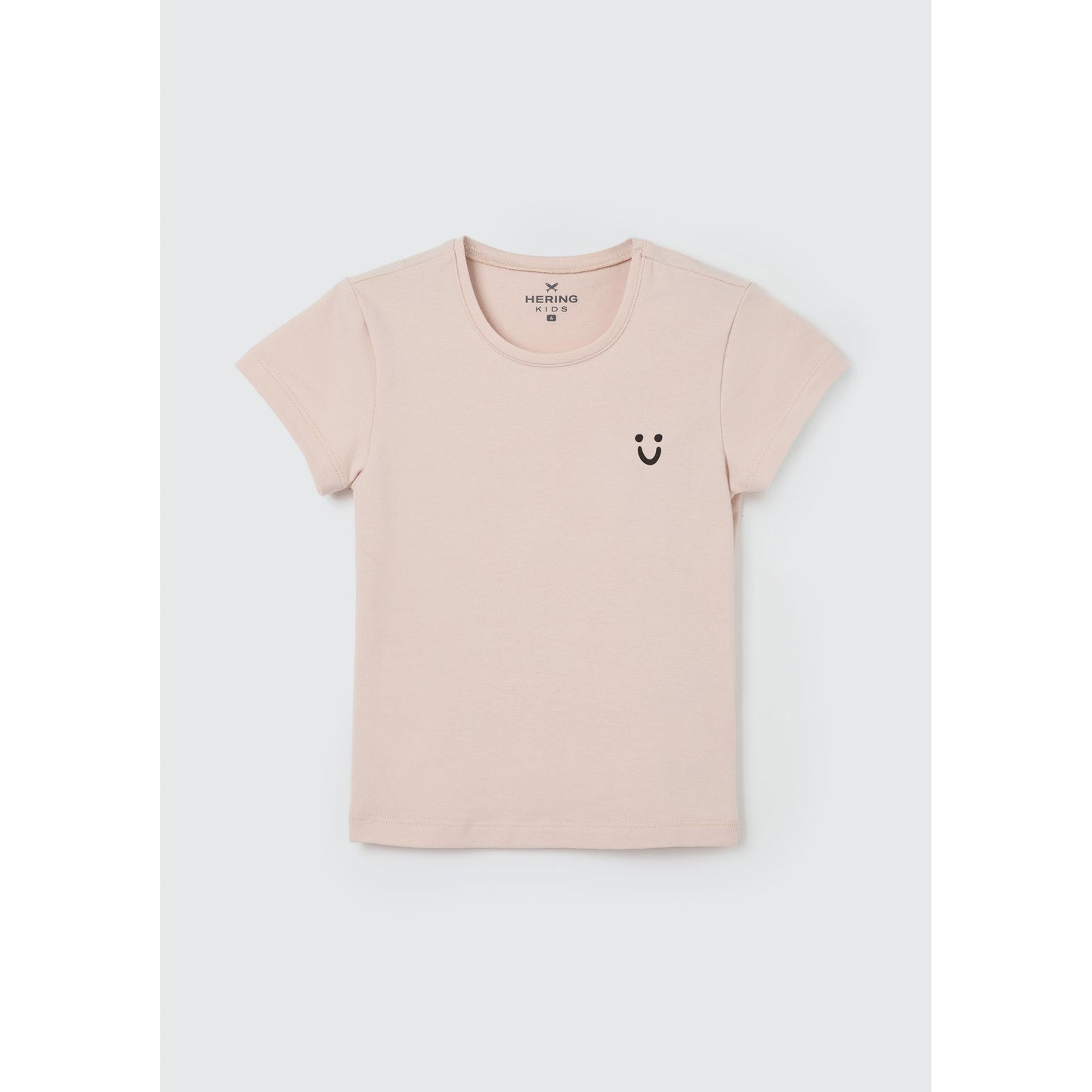 Camiseta básica de manga corta para niña pequeña