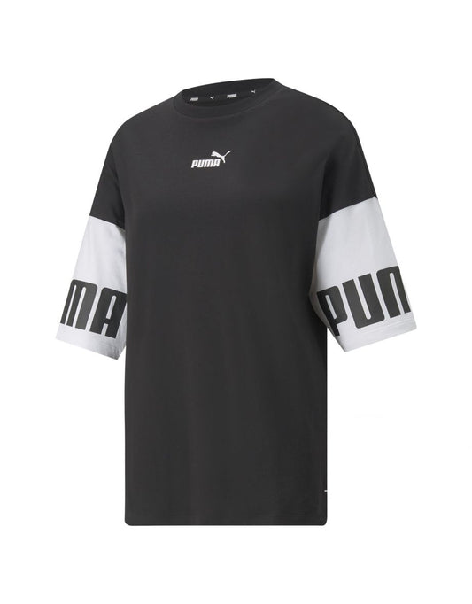 Camiseta Puma Power Colorblock Negra