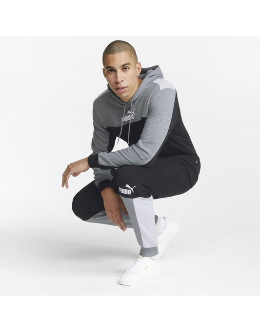ESS+ Block Sweatpants TR in nero Puma