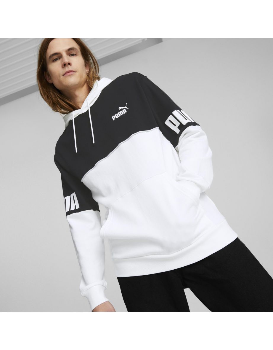 Moletom com capuz Puma Power Colorblock em branco Puma
