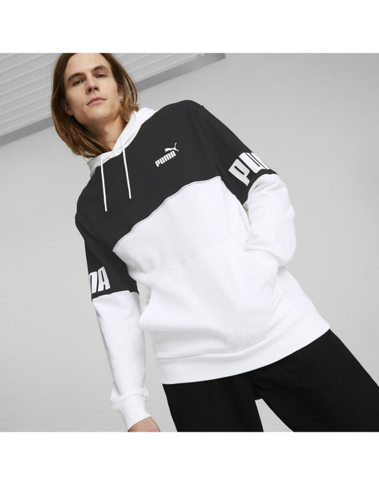 Moletom com capuz Puma Power Colorblock em branco Puma