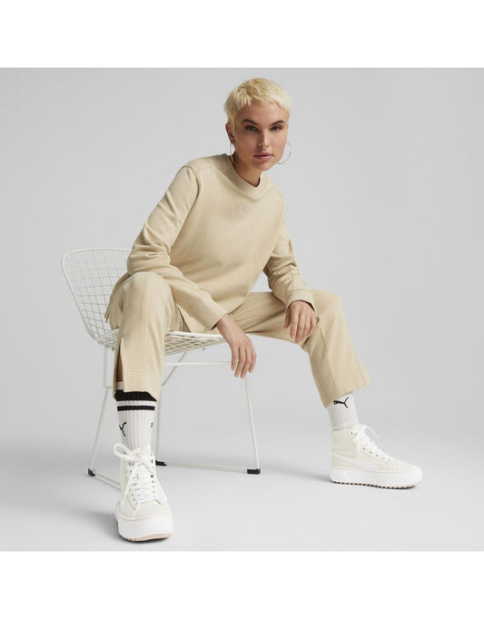 HER Pantaloni a vita alta sabbia chiara