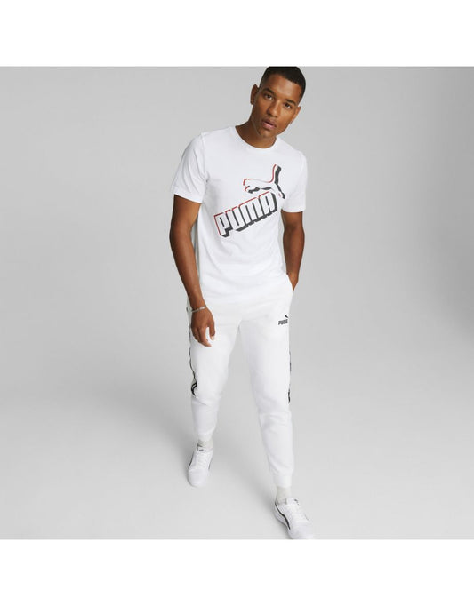 Camiseta ESS+ Big Logo em Puma Branco