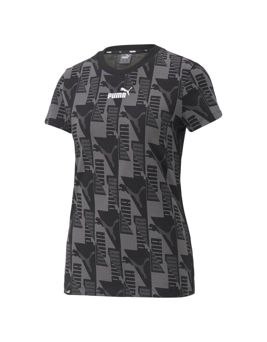 Maglietta Puma Power con stampa all over in nero