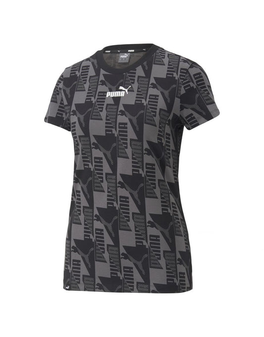 Camiseta Puma Power All Over Print Negra