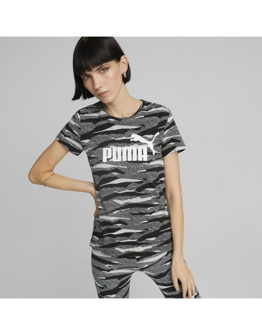 ESS+ Camiseta con estampado animal en Puma Negro