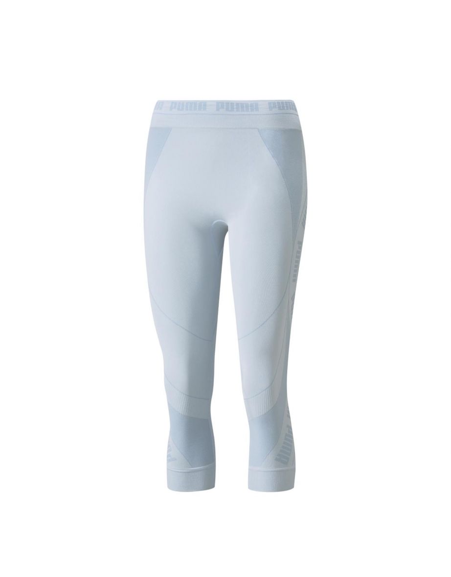 Puma Evoknit Vita Alta 7/8 - Pantaloncini da fitness per donna in blu artico
