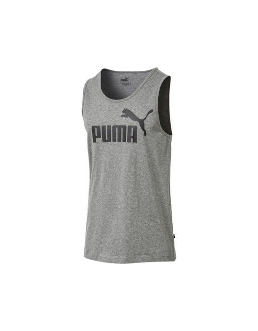 Colete masculino sem mangas com camiseta de verão da Puma Essentials em cinza