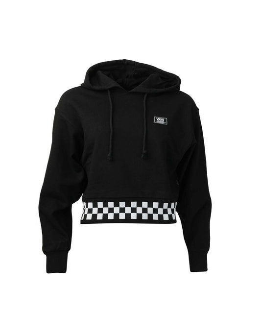 Women's Vans Boom Boom Check Hoodie in Black