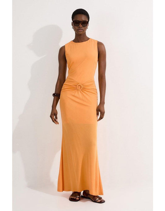 Vestido Petite Premium Stretch Crepe Jersey Maxi