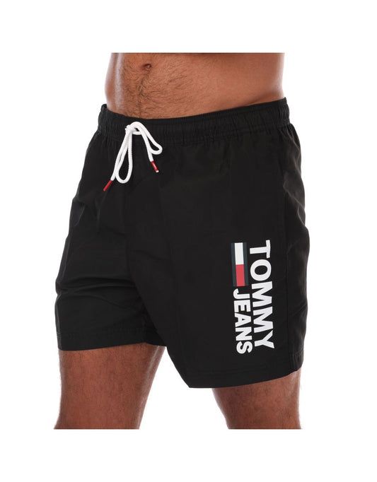Tommy Hilfiger Uomo - Pantaloncini da bagno di media lunghezza - Nero