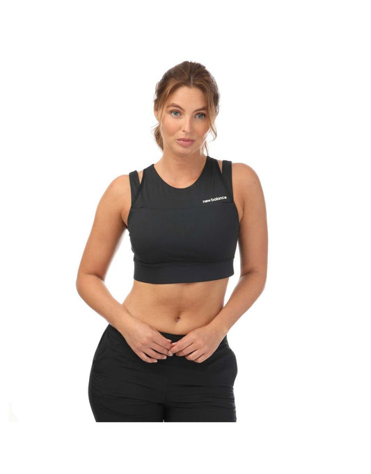 Reggiseno Shape Shield Crop New Balance Donna - Nero
