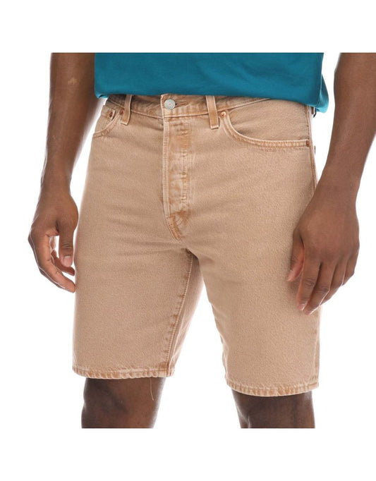 Pantaloncini Levi's 501 Original da uomo in crema