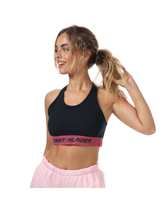 Reggiseno sportivo a sostegno medio Tommy Hilfiger Donna in blu
